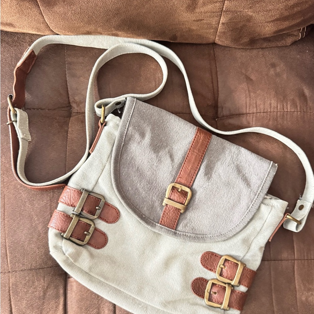 Mona B Canvas Crossbody Bag